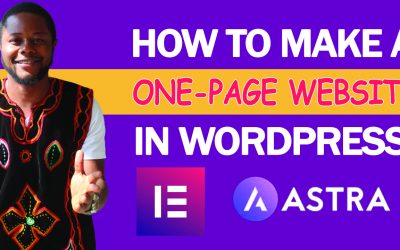 How To Create A One-Page Website (In WordPress) | 2022