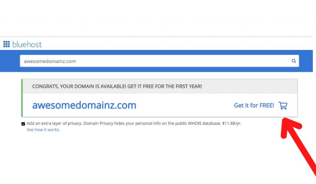 Get free domain name
